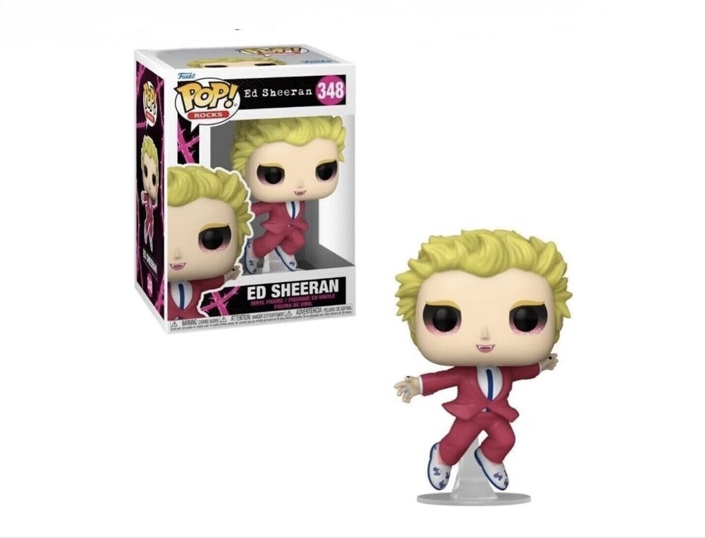 Funko Pop Rocks Ed Sheeran Bad Habits Diamond Glitter Figure 348 w/ protect case - Picture 3 of 5